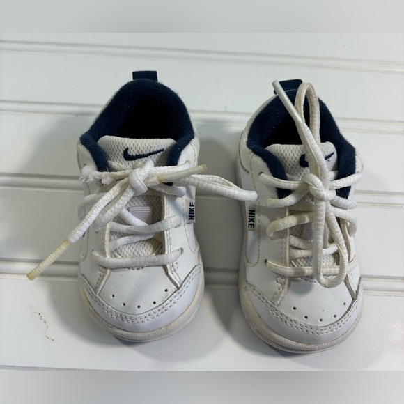 Nike Baby Infant Shoes Sneakers White Blue Size 3C Tie Athletic - Picture 16 of 16